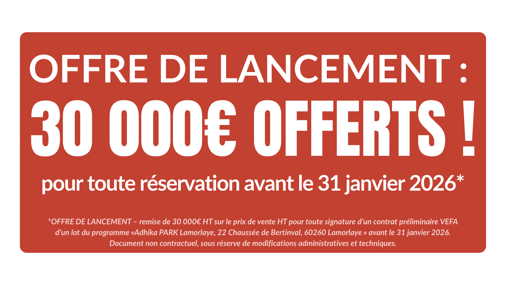 Offre de lancement